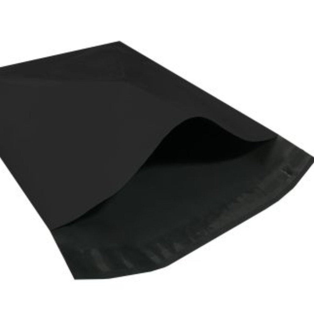 Poly Mailer Shipping Bag 7.5"x10.5" Black Pack of 200